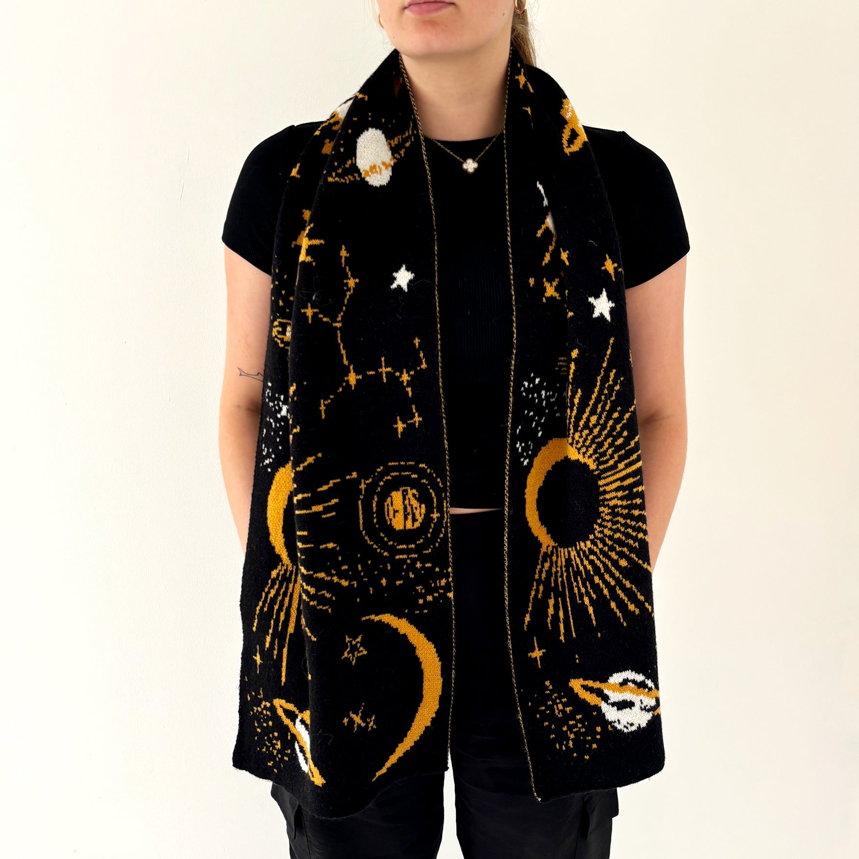 After Dark Black Scarf