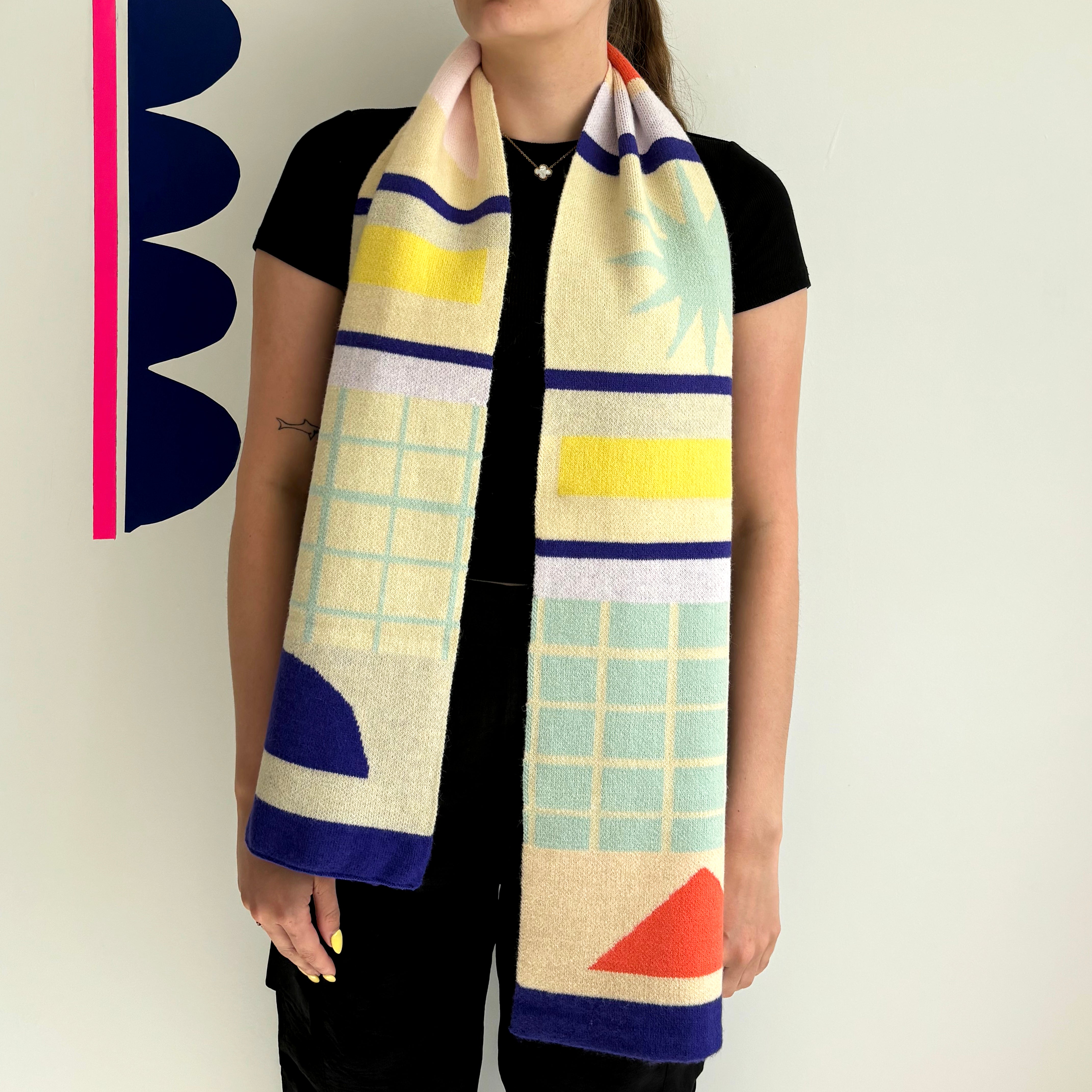 Bloc Abstract Scarf