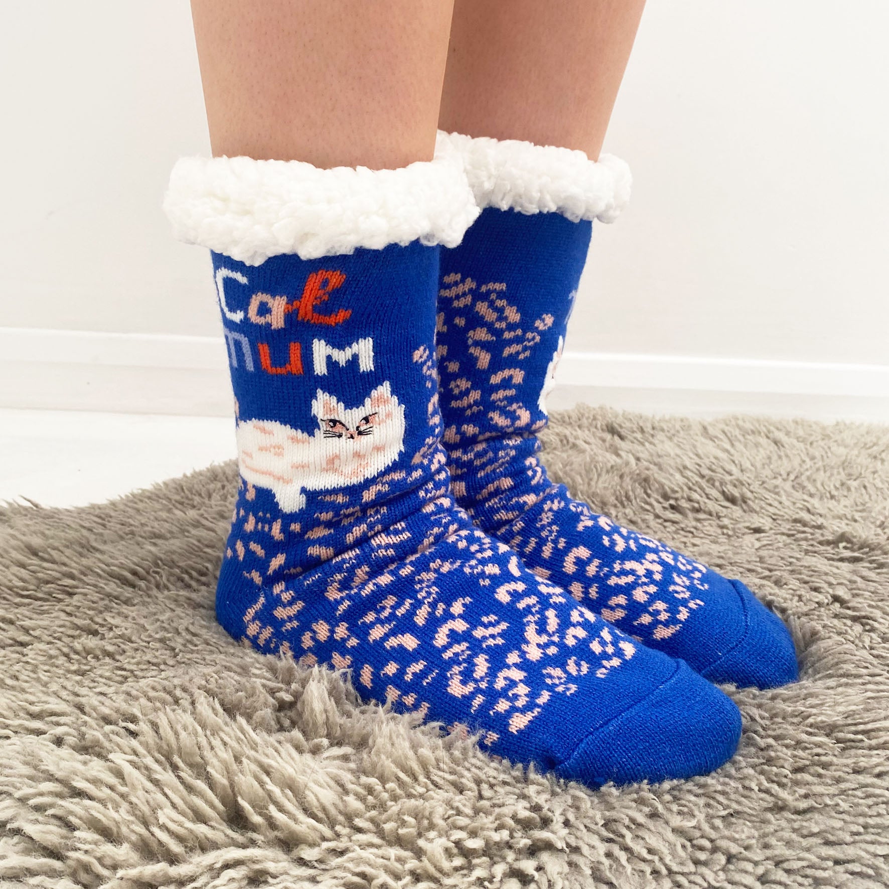 Catnip Cozy Slipper Socks