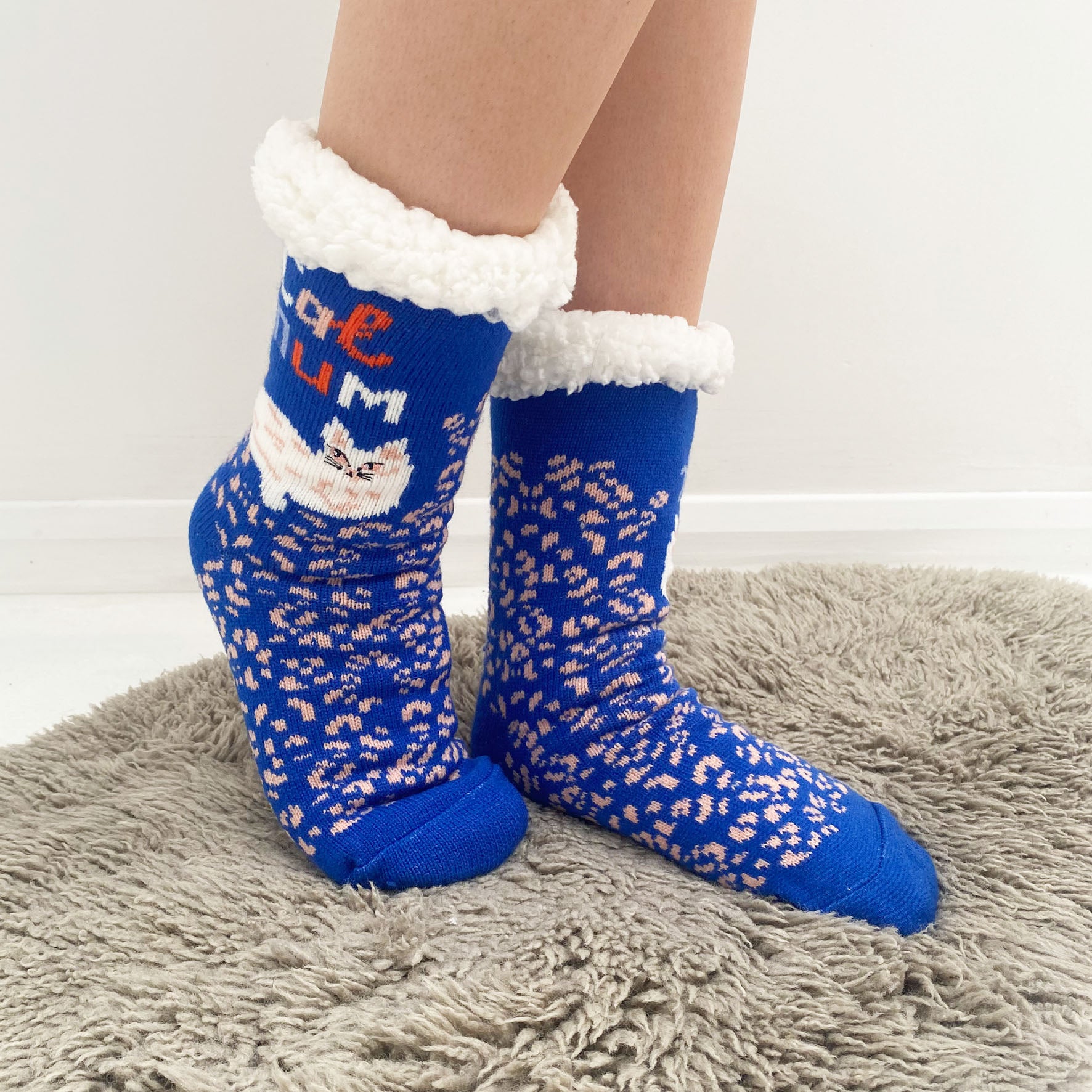 Catnip Cozy Slipper Socks