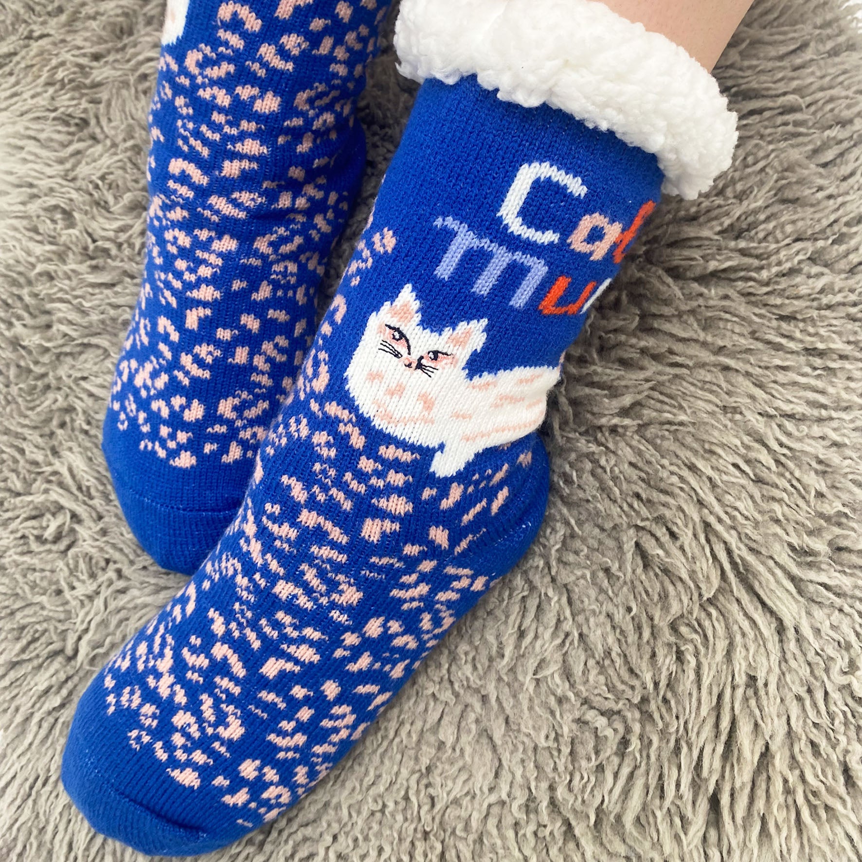 Catnip Cozy Slipper Socks