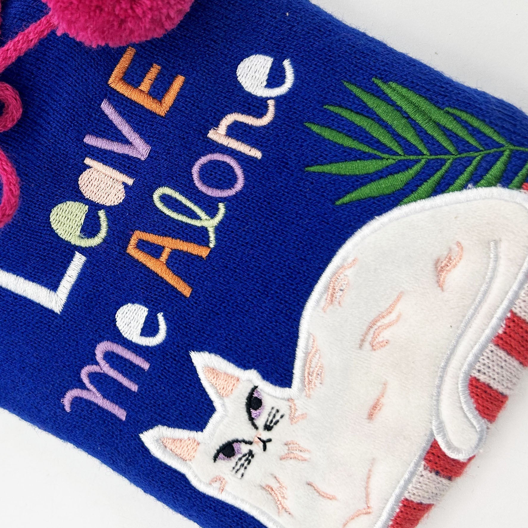 Catnip Hot Water Bottle 'Leave Me Alone'