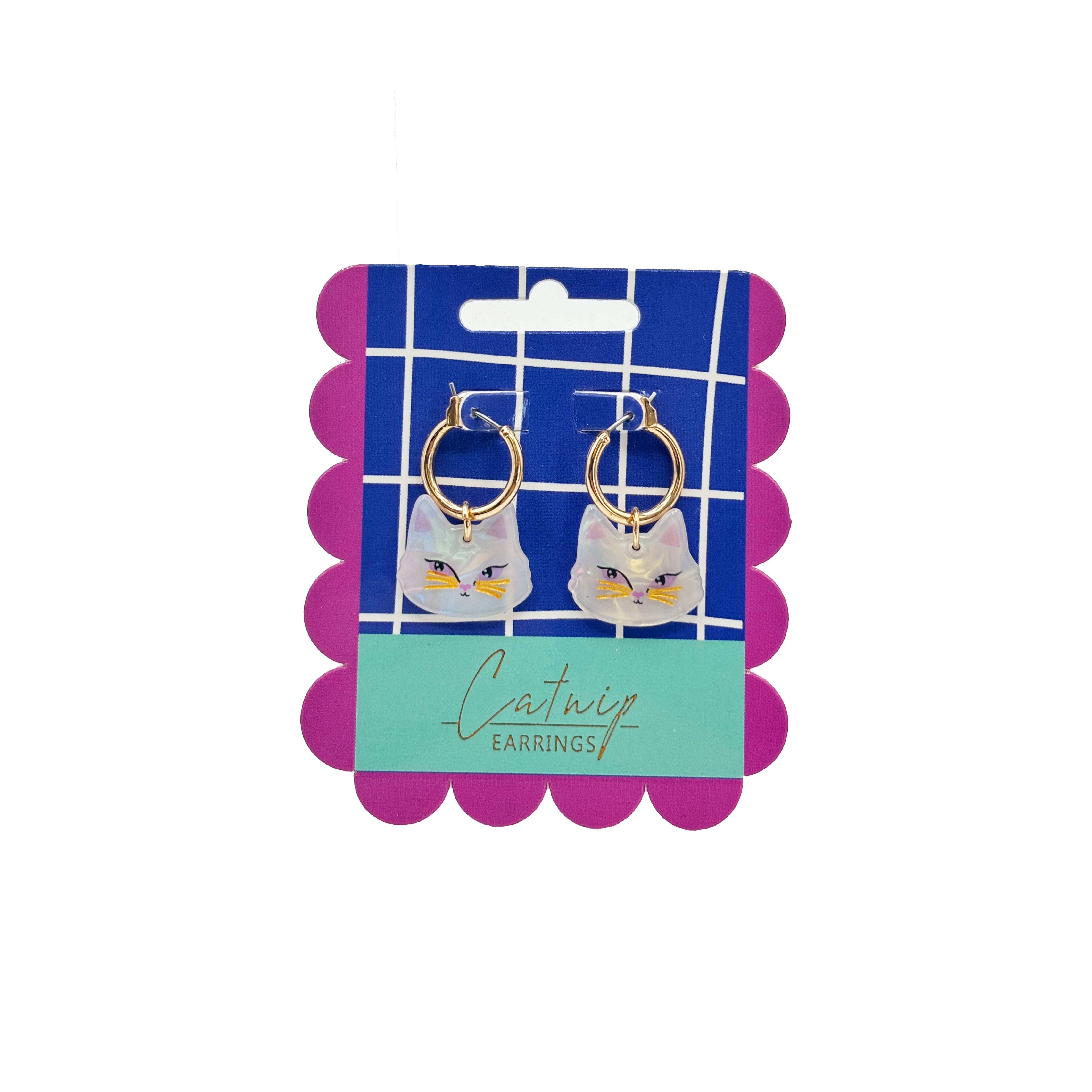 Catnip Cat Hoop Earrings