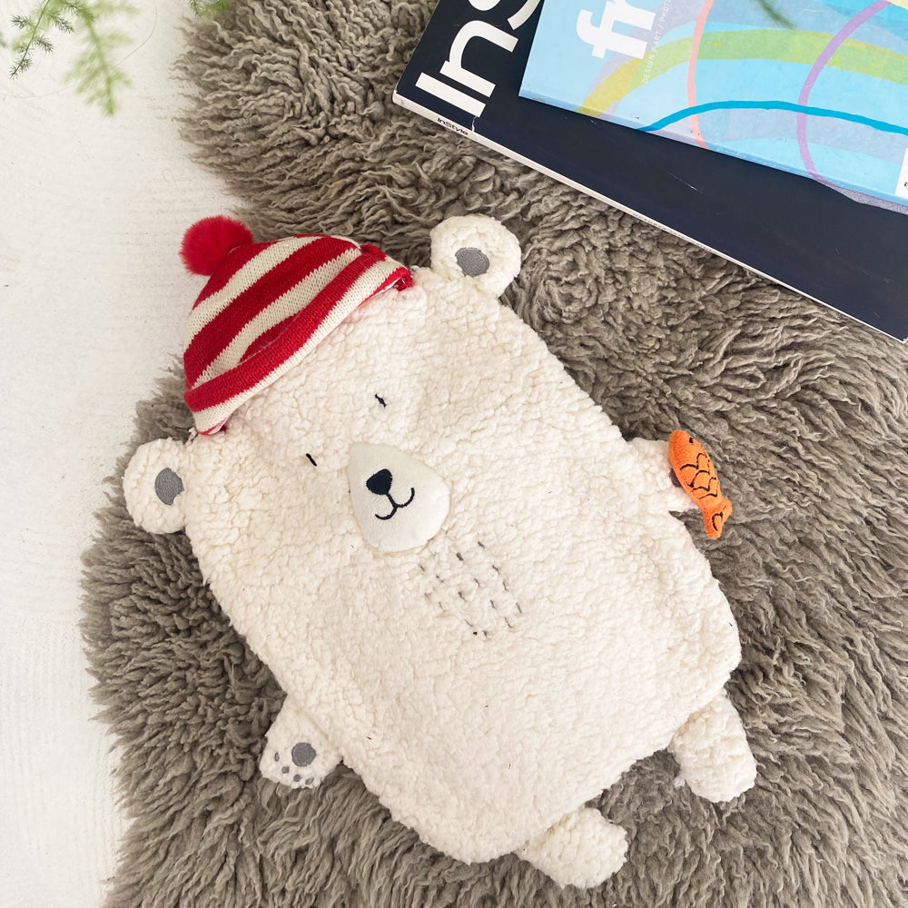 Polar Bear Hat Hot Water Bottle