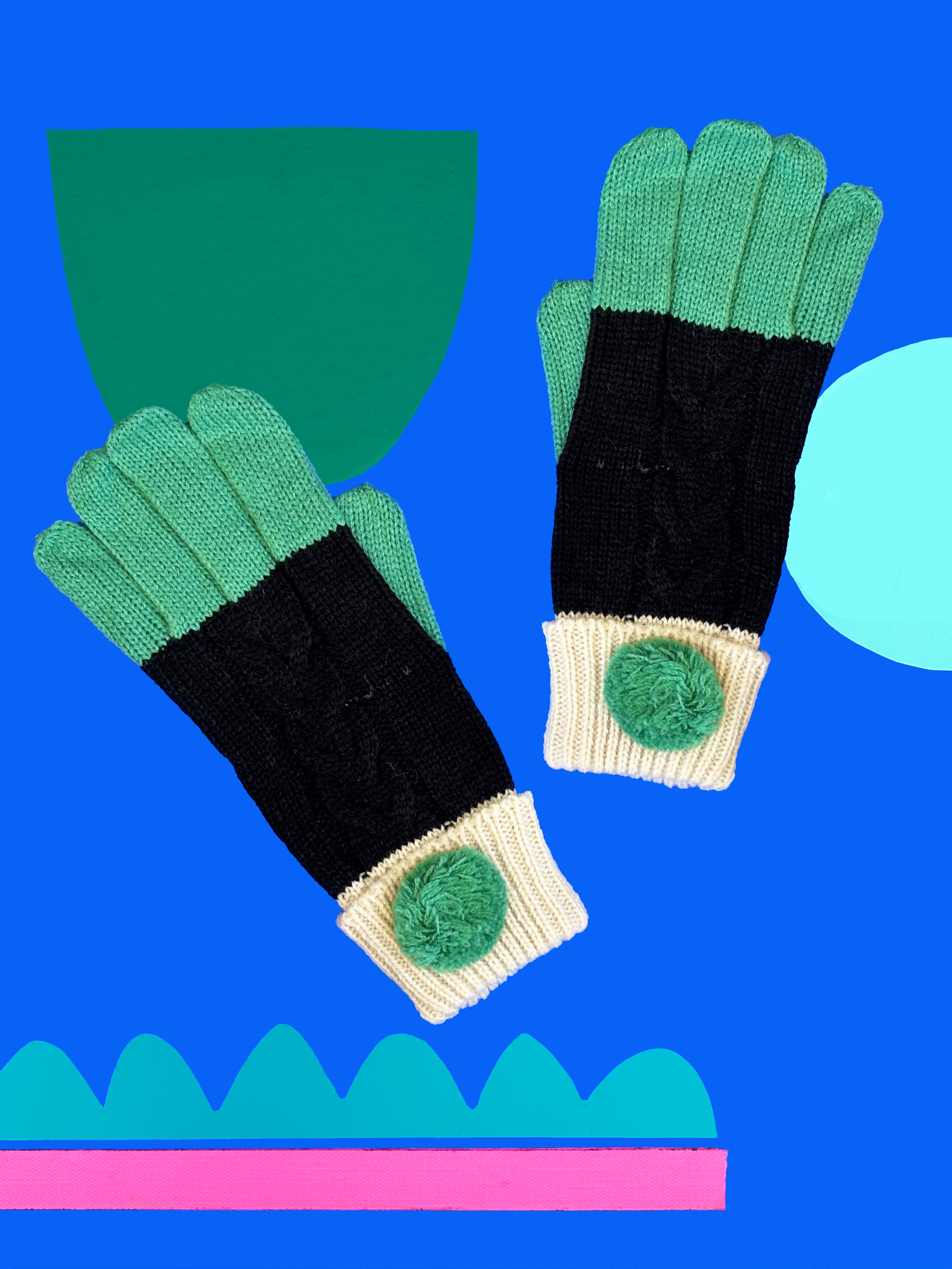 Loop Black Gloves