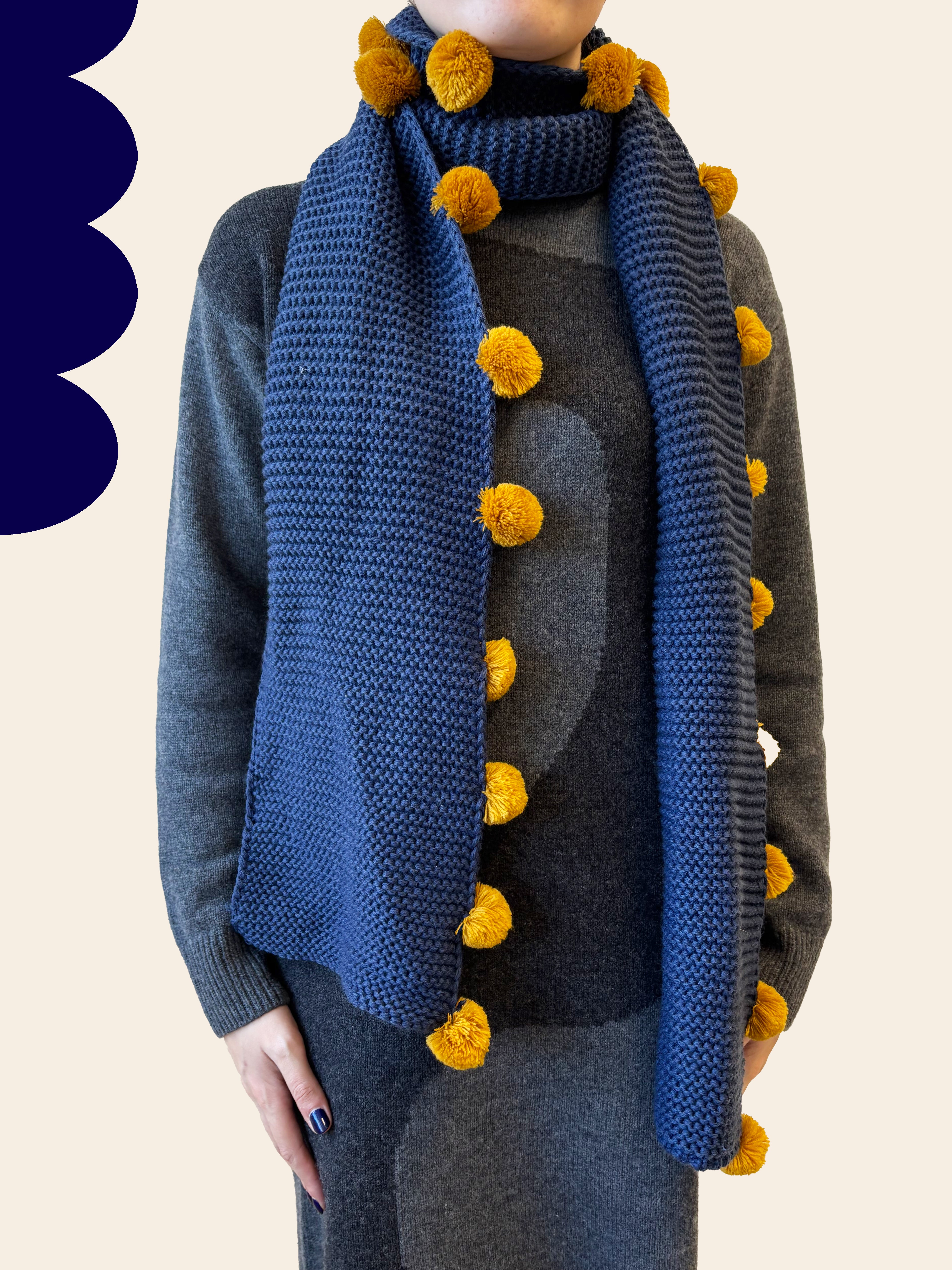 Loop Navy Scarf