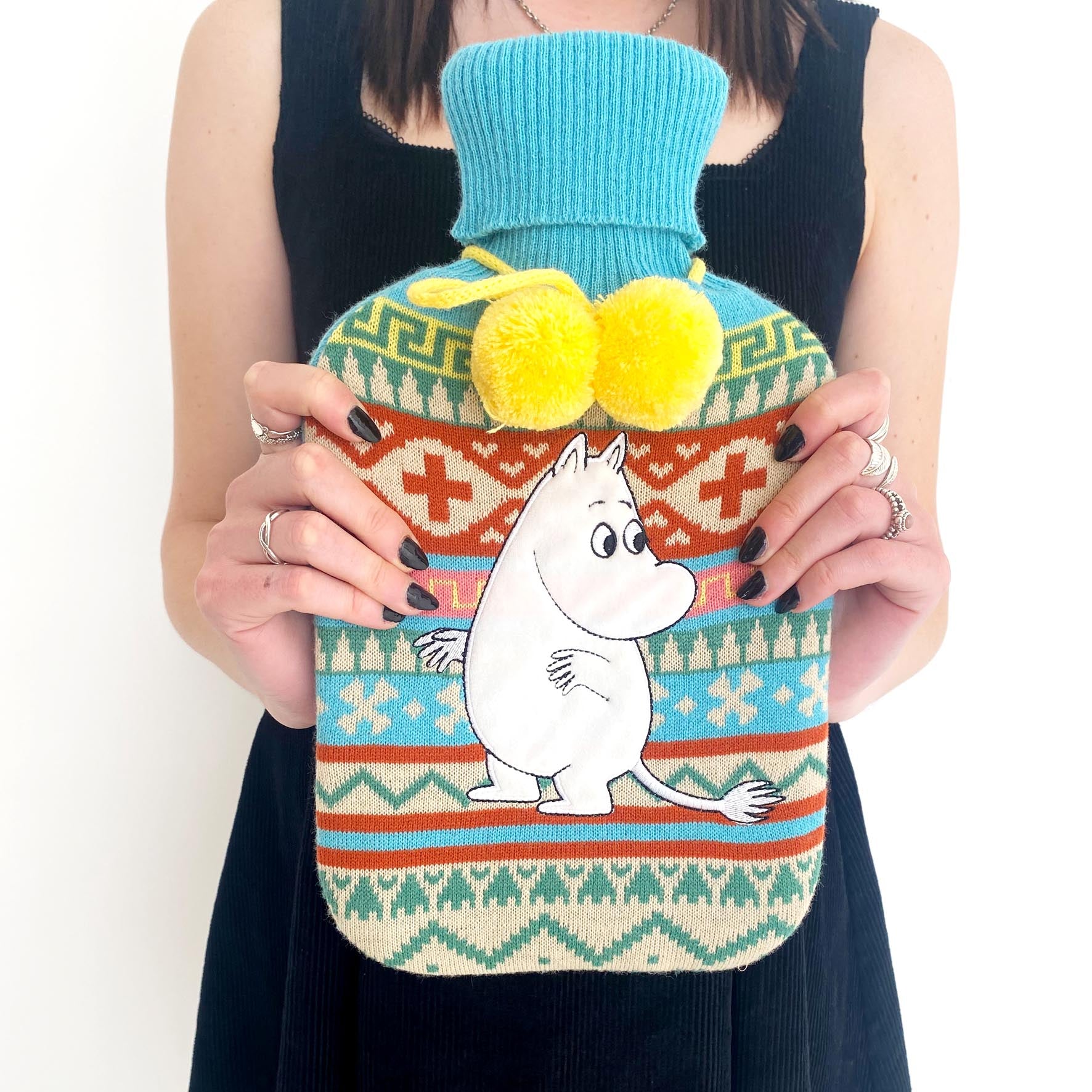 Moomin Fair Isle Hot Water Bottle