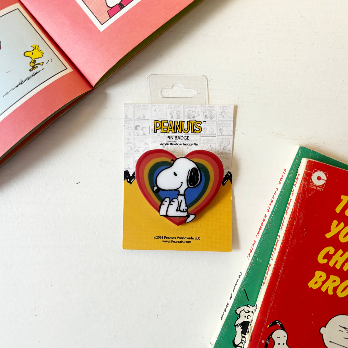 Peanuts Rainbow Pin Badge