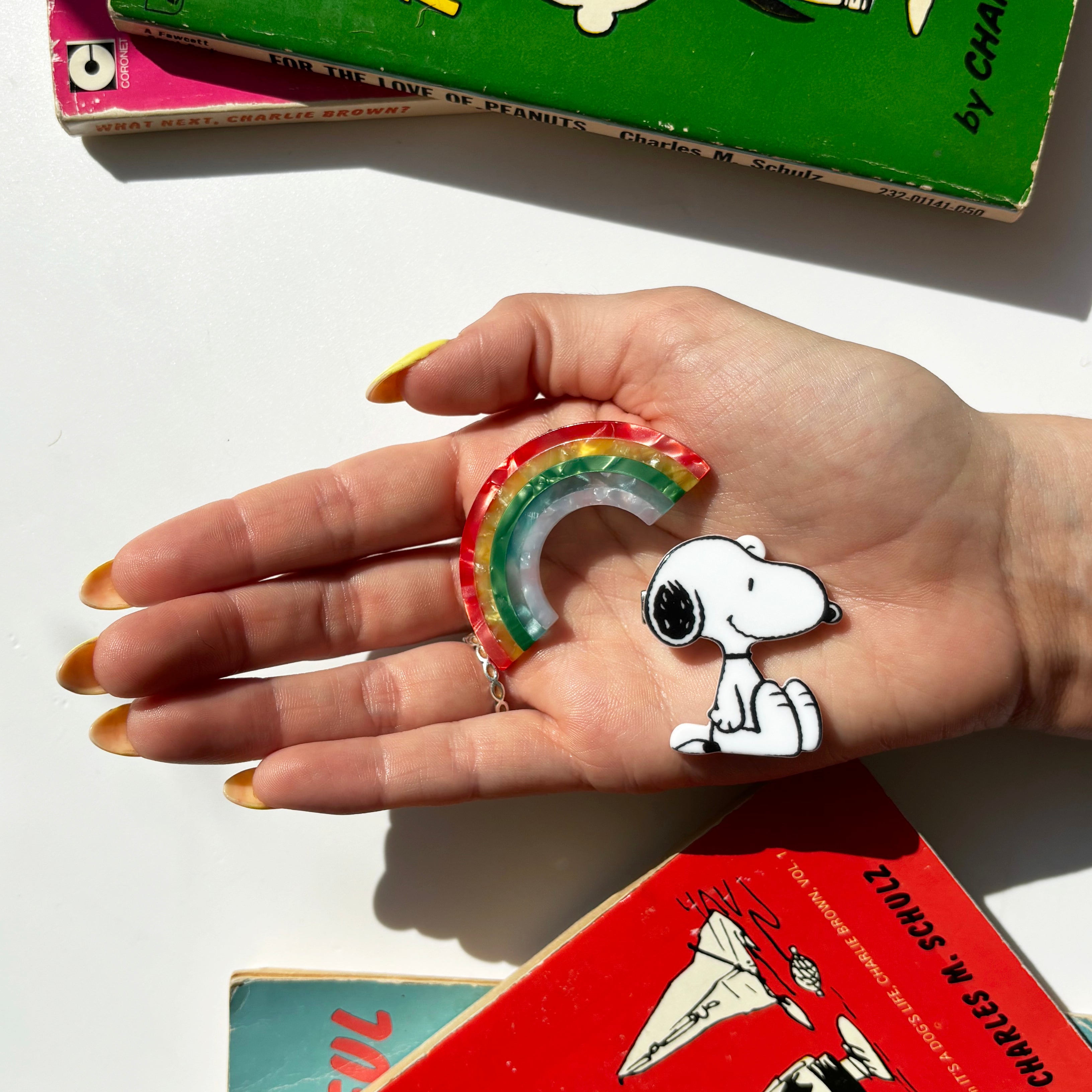 Peanuts Rainbow Snoopy Hairclips