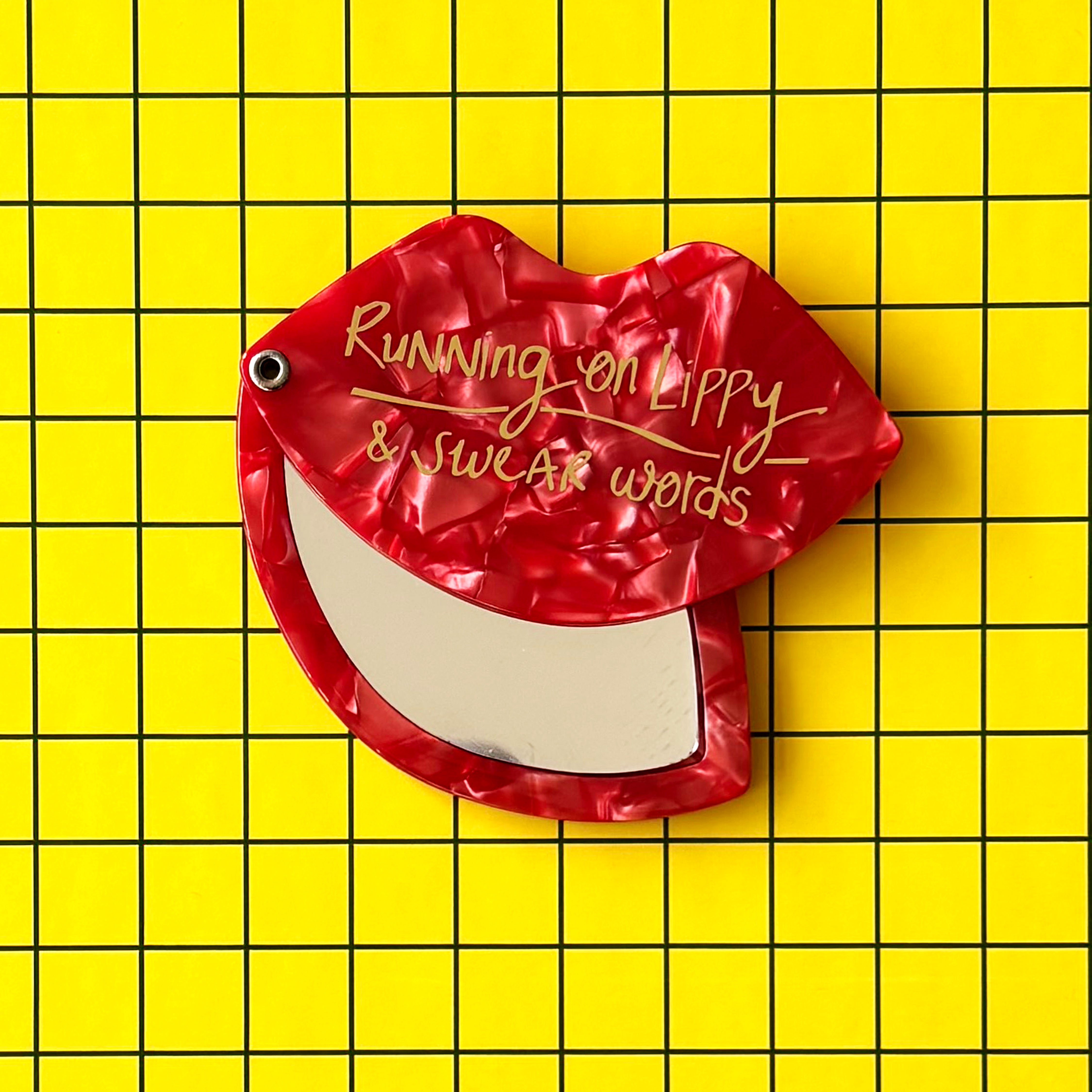 Small Talk Lips Compact Mirror