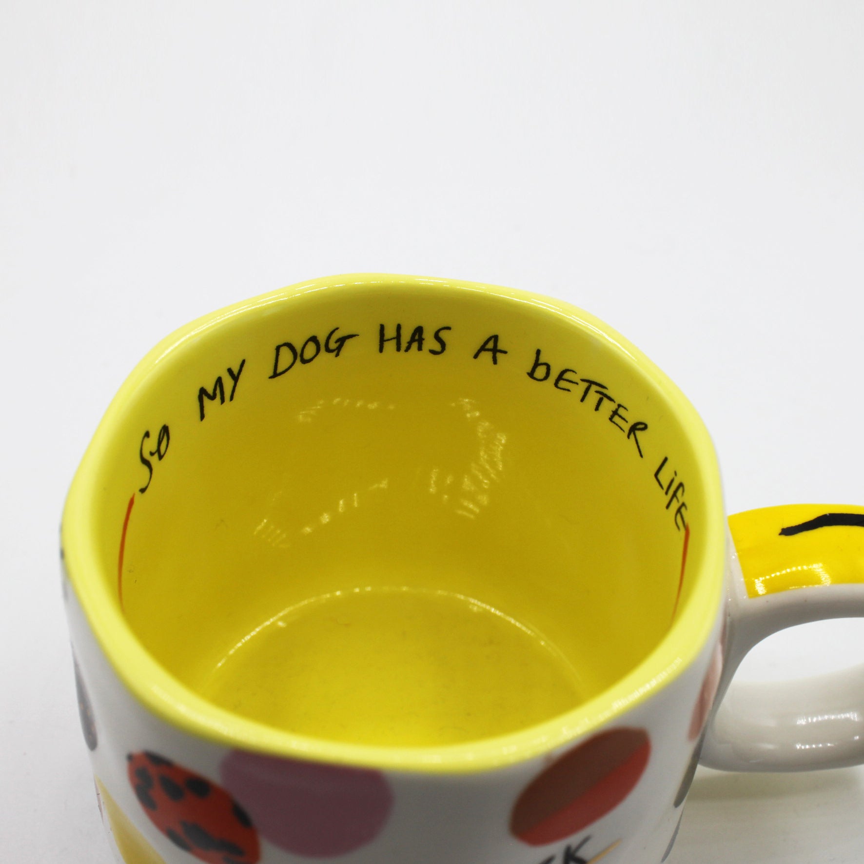 Small Talk 'I Work Hard' Cup