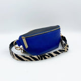 Animal Print Blue Zebra Bum Bag - House of Disaster