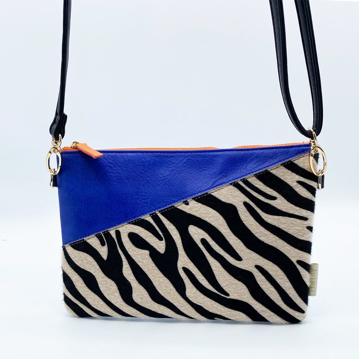 Animal Print Blue Zebra Print Clutch - House of Disaster