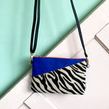 Animal Print Blue Zebra Print Clutch - House of Disaster