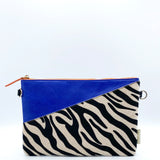 Animal Print Blue Zebra Print Clutch - House of Disaster