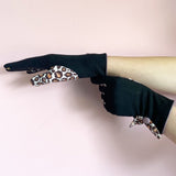 Animal Print Purple Leopard Gloves - House of Disaster