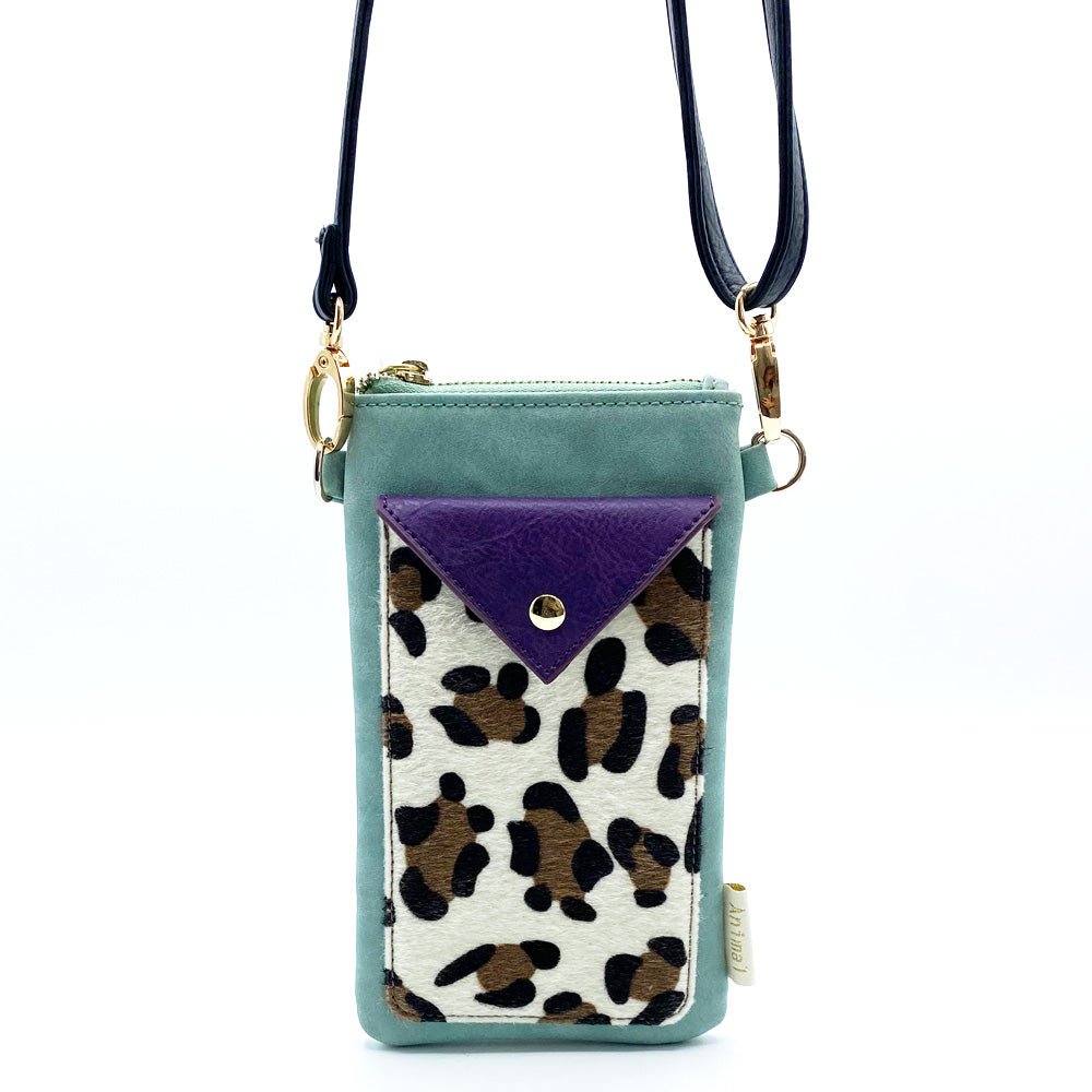 Animal Print Purple Leopard Phone Wallet - House of Disaster