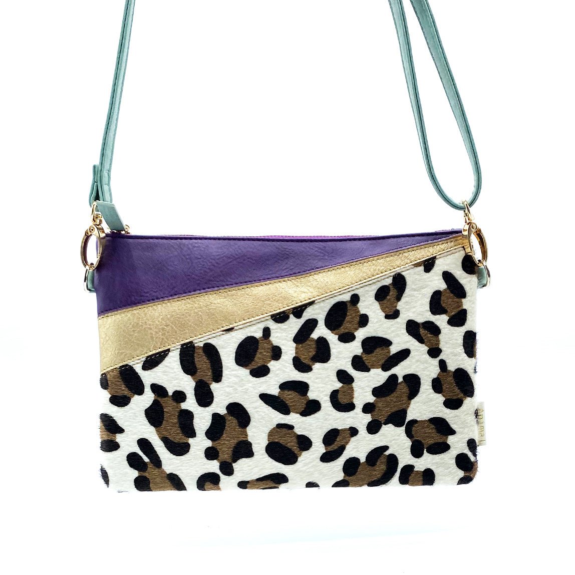 Animal Print Purple Leopard Print Clutch - House of Disaster