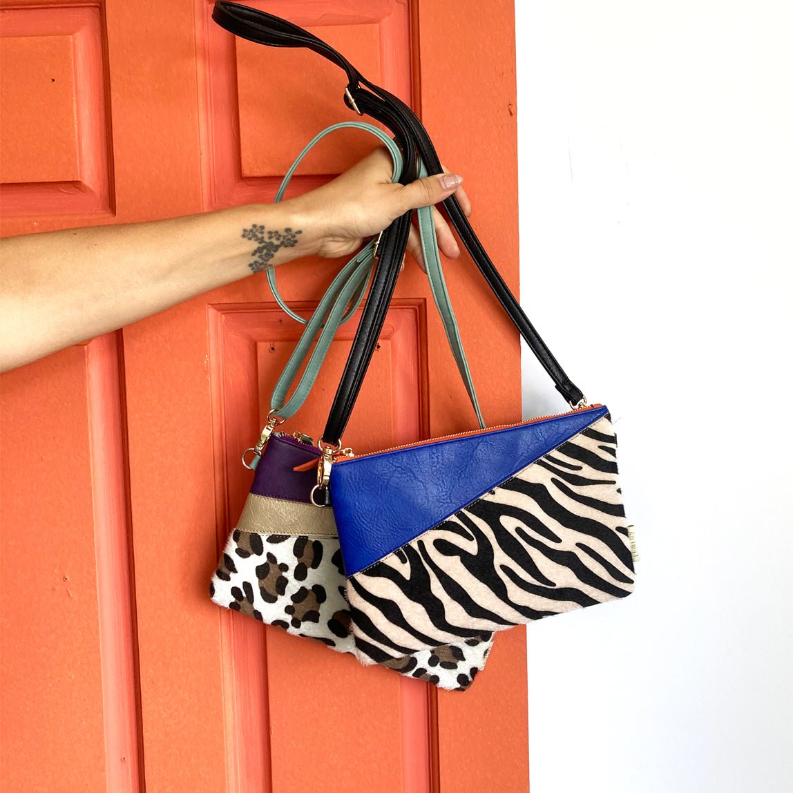 Animal Print Purple Leopard Print Clutch - House of Disaster