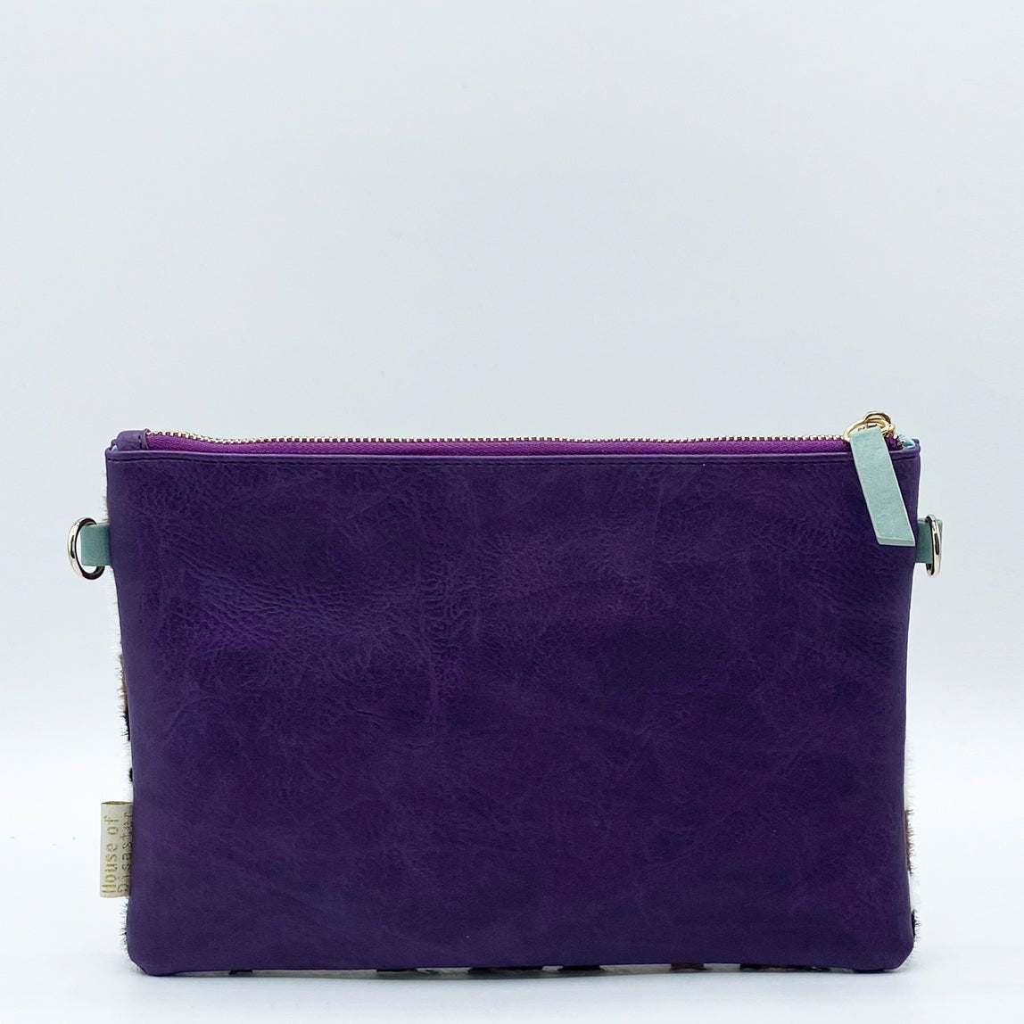 Animal Print Purple Leopard Print Clutch - House of Disaster