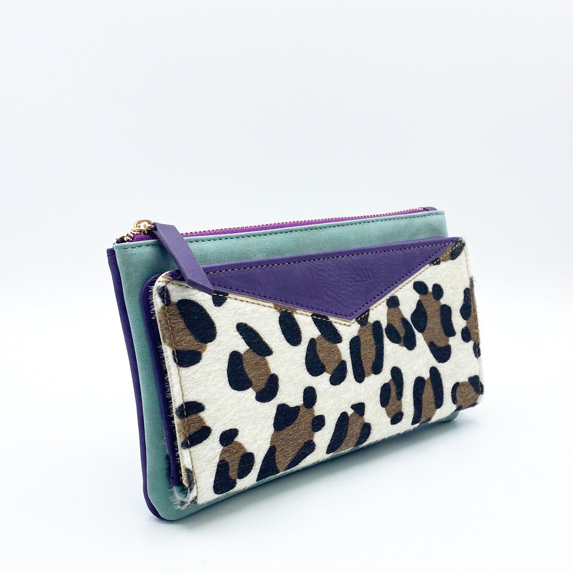 Animal Print Purple Leopard Wallet - House of Disaster