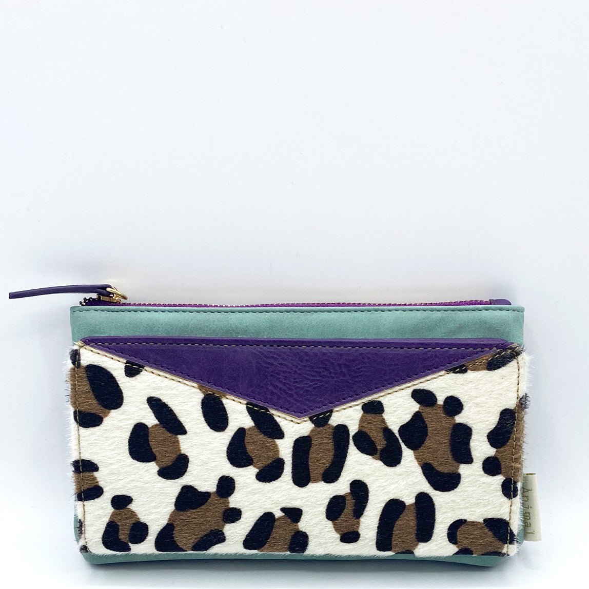 Animal Print Purple Leopard Wallet - House of Disaster