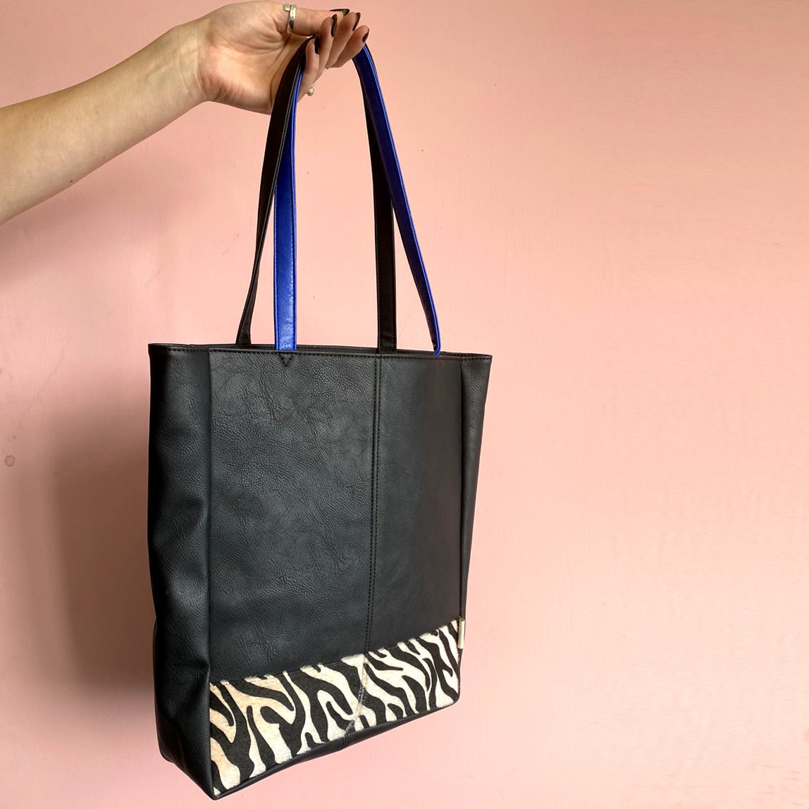 Animal Print Zebra Tote - House of Disaster