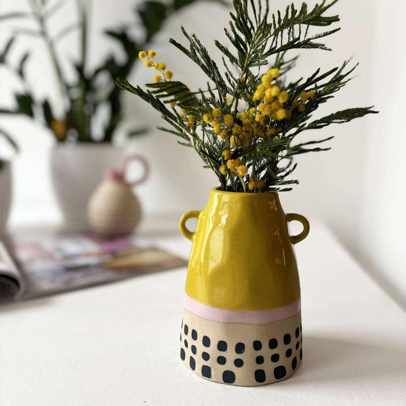 Bloc Yellow Vase