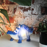 Blue Stegosaurus Mini Led Lamp - House of Disaster