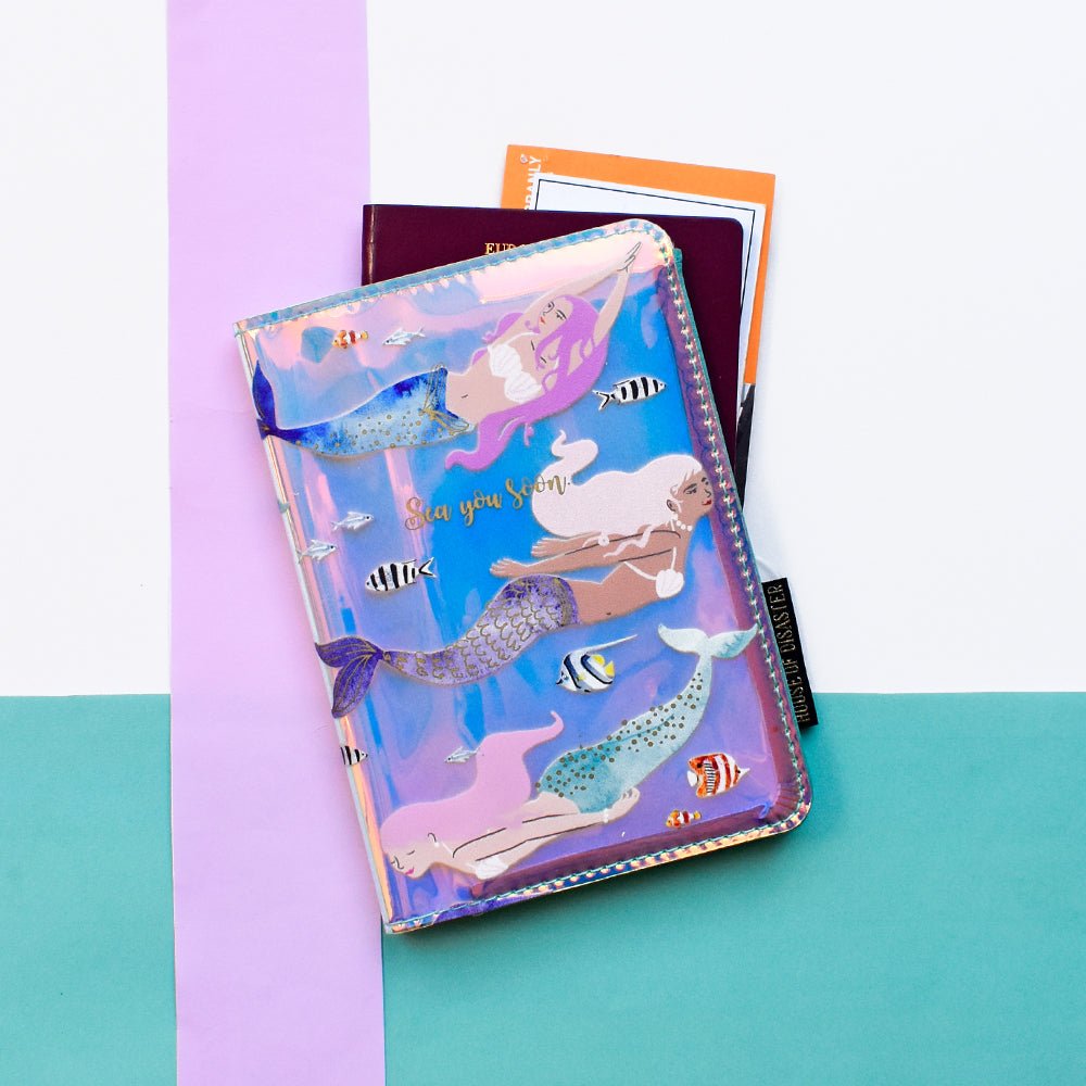 By The Sea Mermaid Passport Holder - House of Disaster