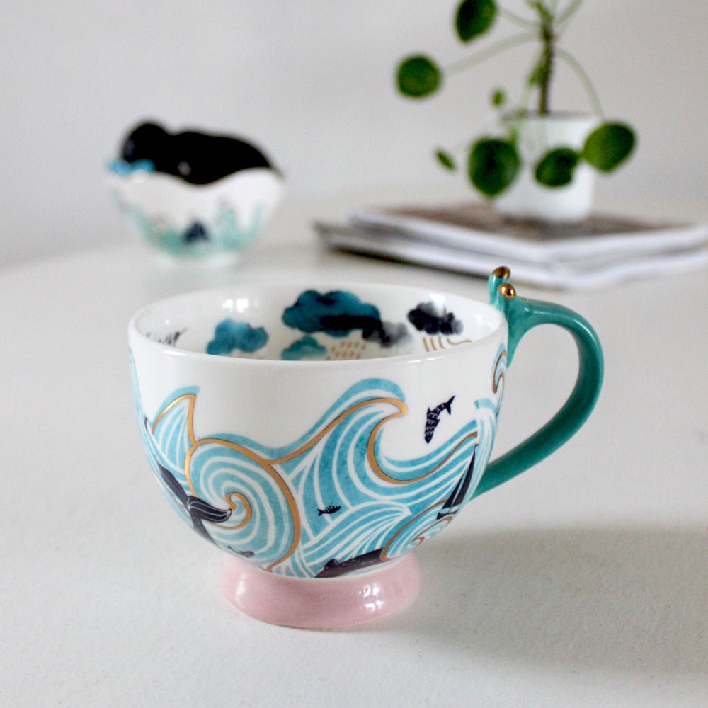 By The Sea Storm Tea Cup - House of Disaster