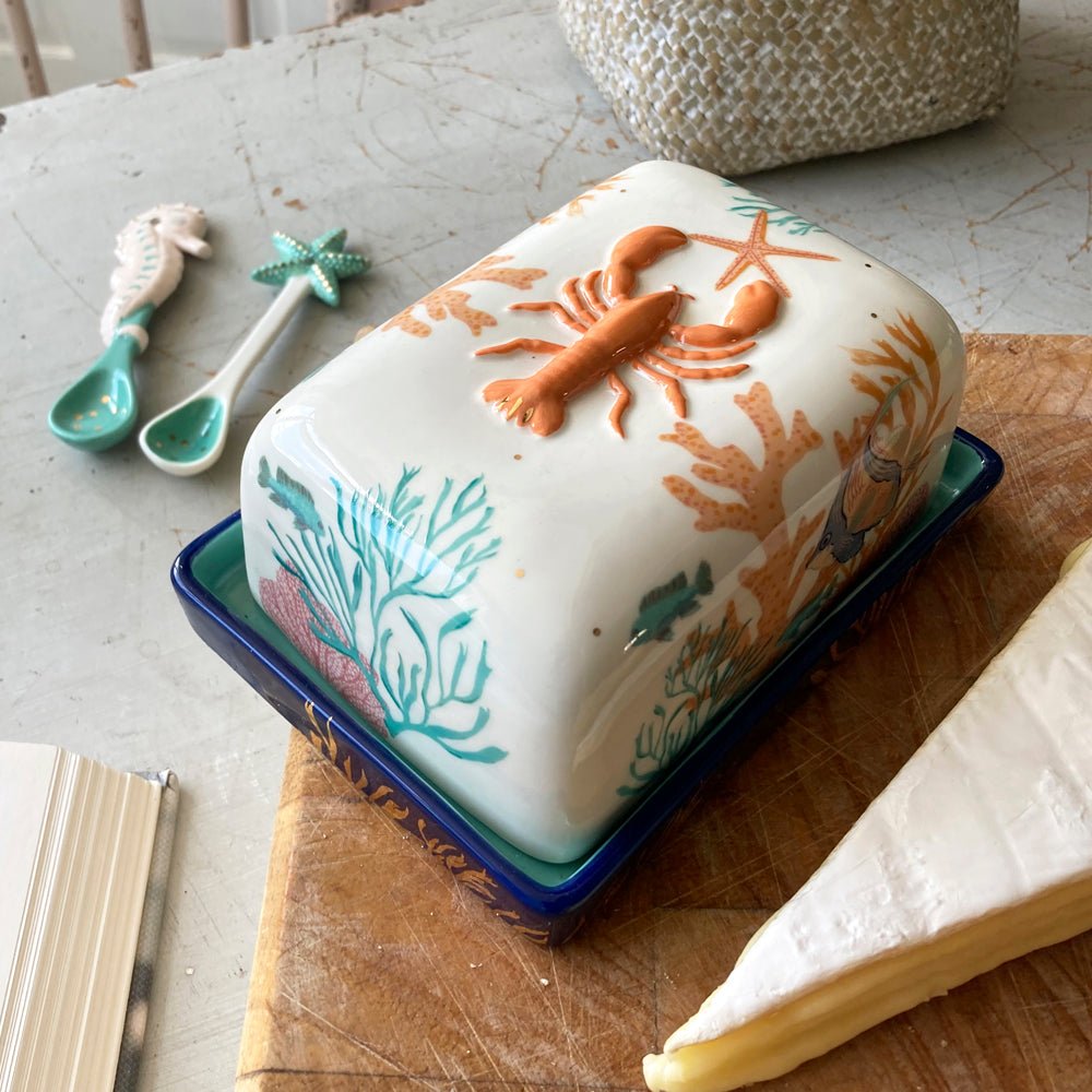 Coral Lobster Butter Dish - House of Disaster