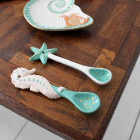 Coral Seahorse and Starfish Spoon Set - House of Disaster