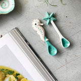 Coral Seahorse and Starfish Spoon Set - House of Disaster