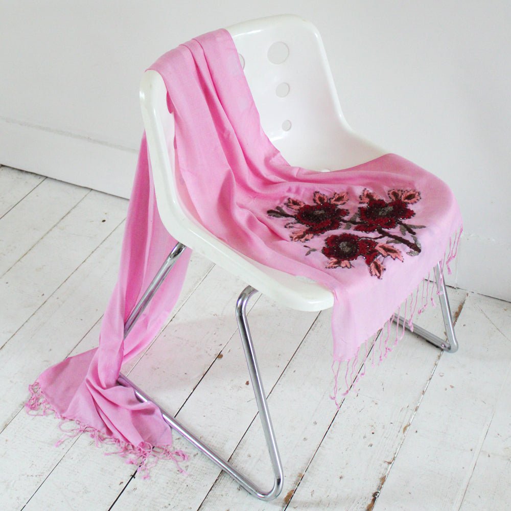 Embellished Scarf Pink - House of Disaster