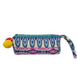 Embellished Tube Make Up Bag - Turquoise - House of Disaster