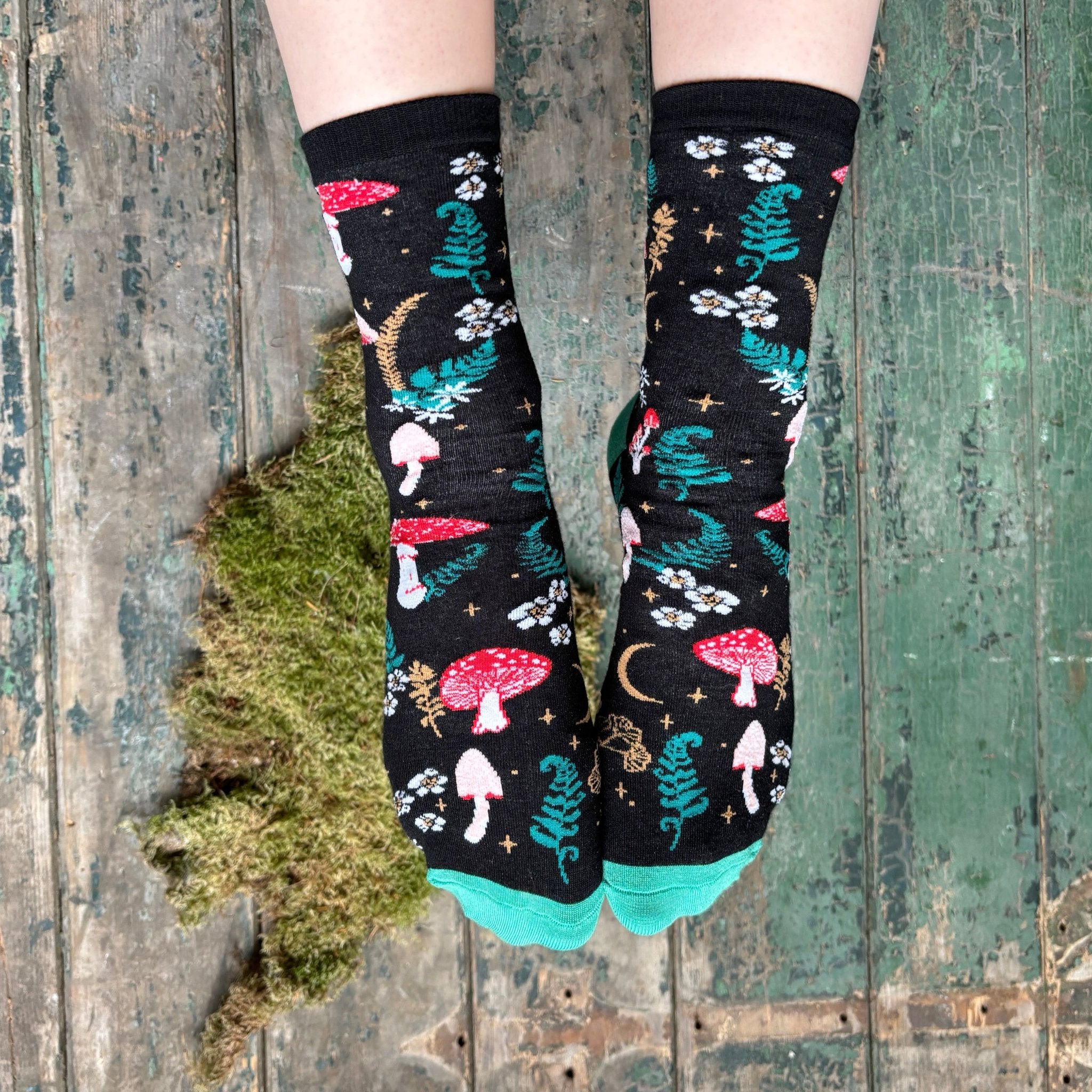 Forage Black Socks - House of Disaster