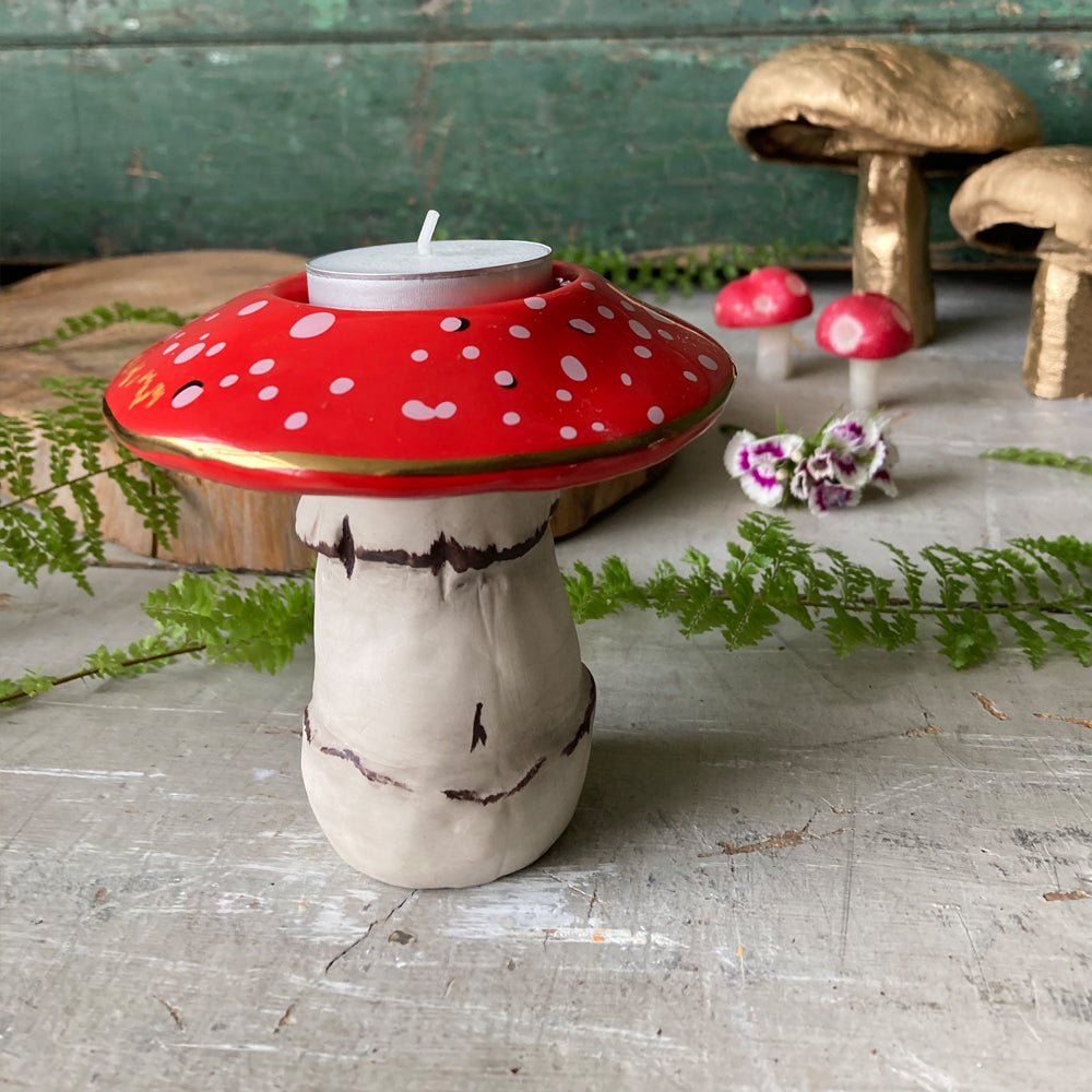 Forage Mushroom Tea Light Holder - House of Disaster