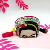 Frida Kahlo Embroidered Make Up Bag - House of Disaster