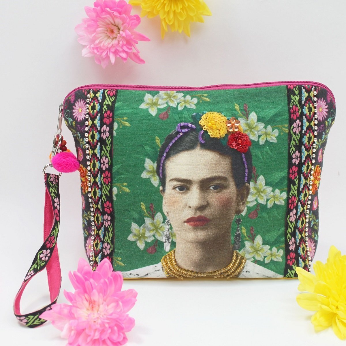 Frida popular Kahlo Flower Collection Licensed Handbag