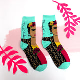 Frida Kahlo Printed Socks - House of Disaster