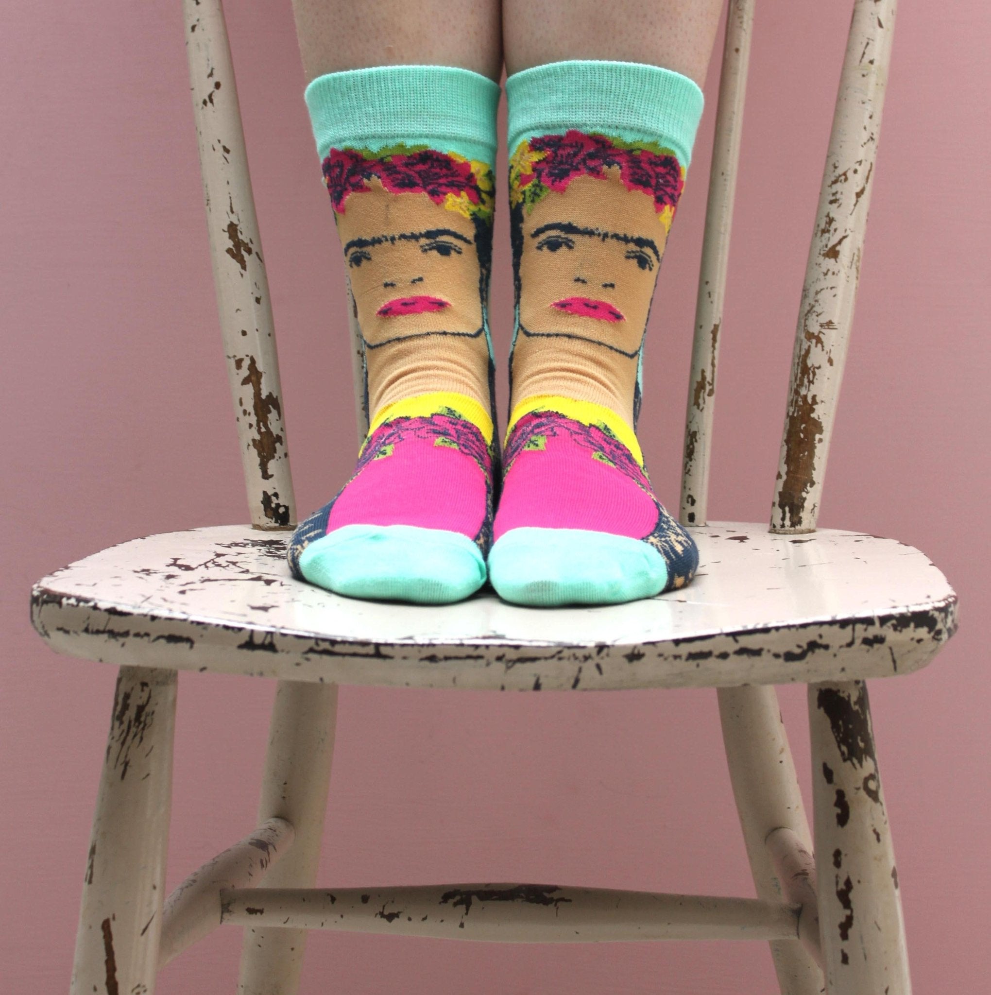 Frida Kahlo Printed Socks - House of Disaster