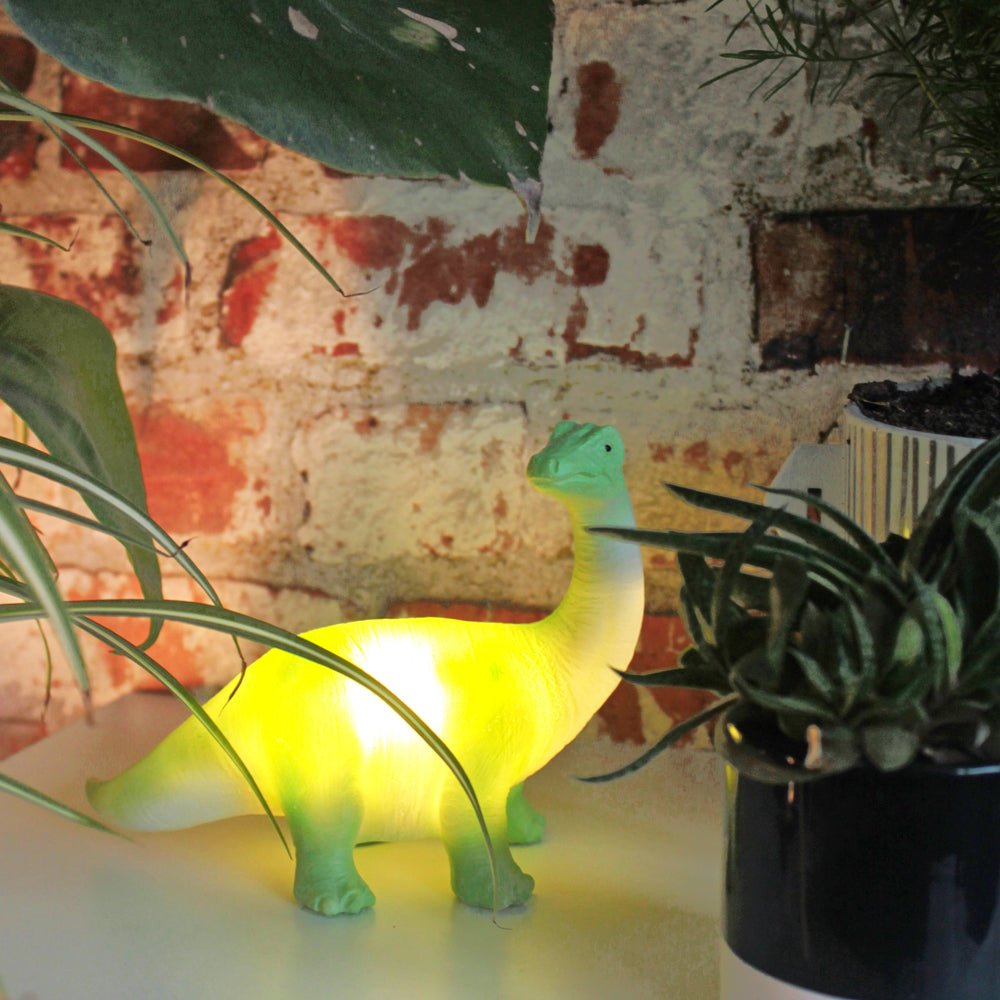 Green Diplodocus Mini Led Lamp - House of Disaster