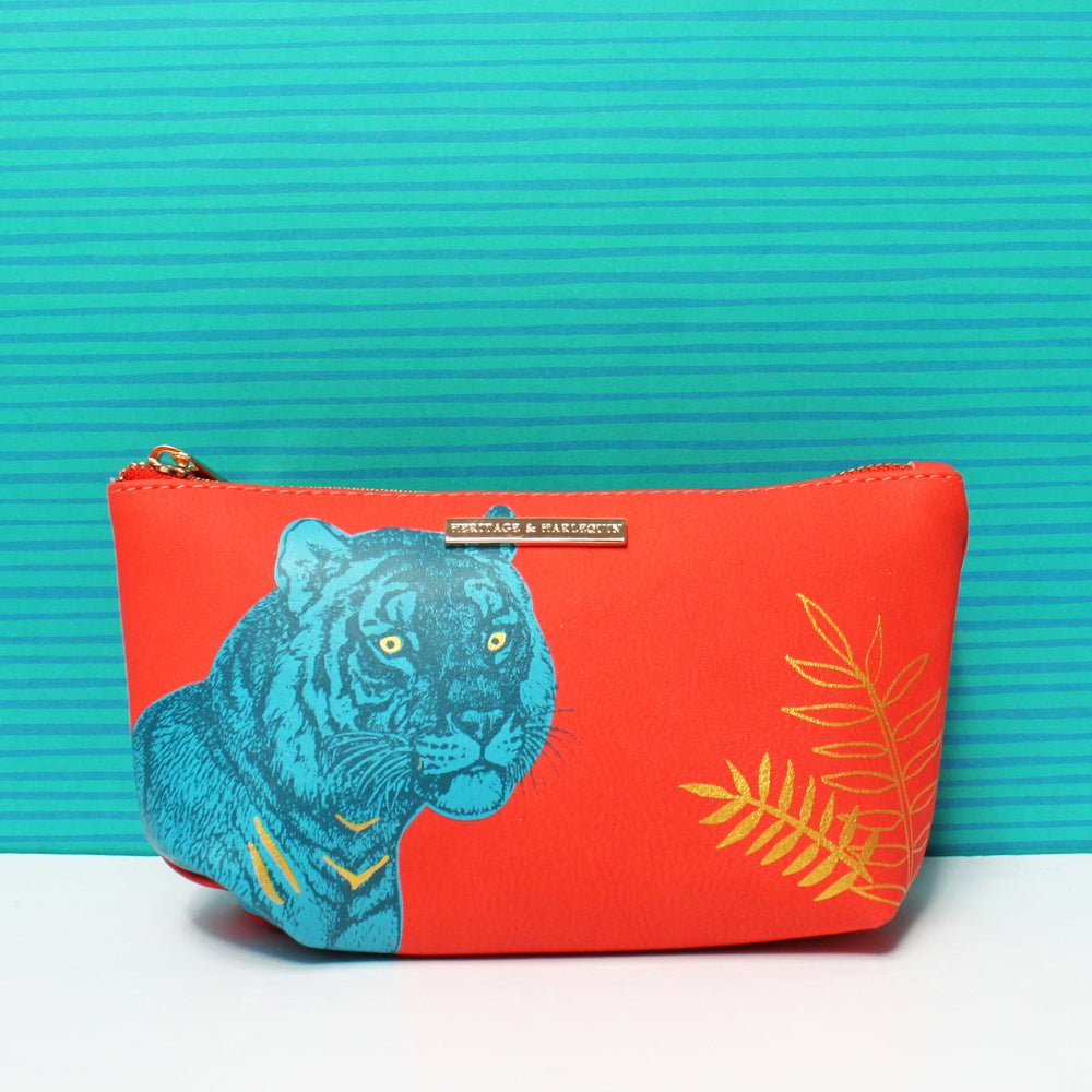 Heritage And Harlequin Tiger Make Up Bag - House of Disaster