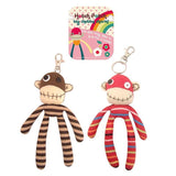 Hotch Potch Monkey Bag Charm Assorted Colours - House of Disaster