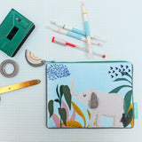 Little Arc Elephant Quilted Pouch - House of Disaster