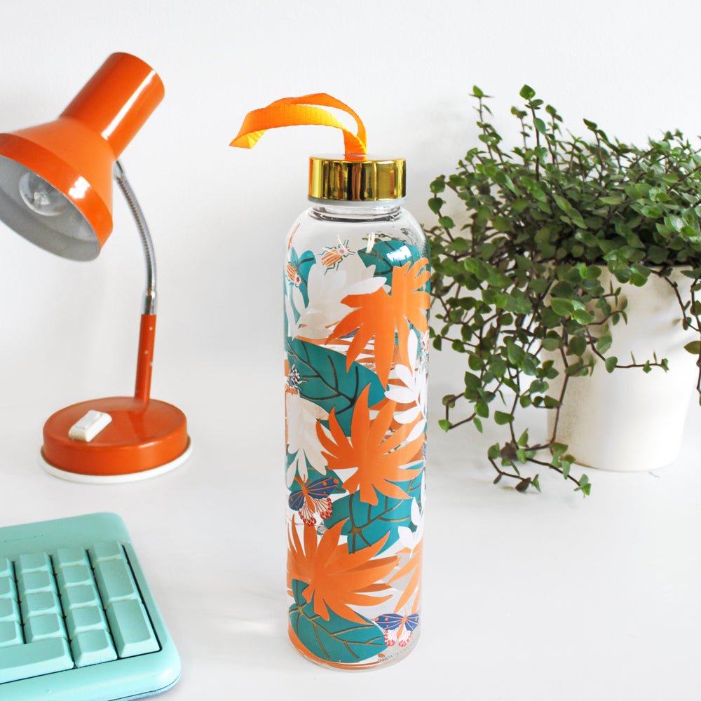 Luxe Bug Glass Water Bottle - House of Disaster