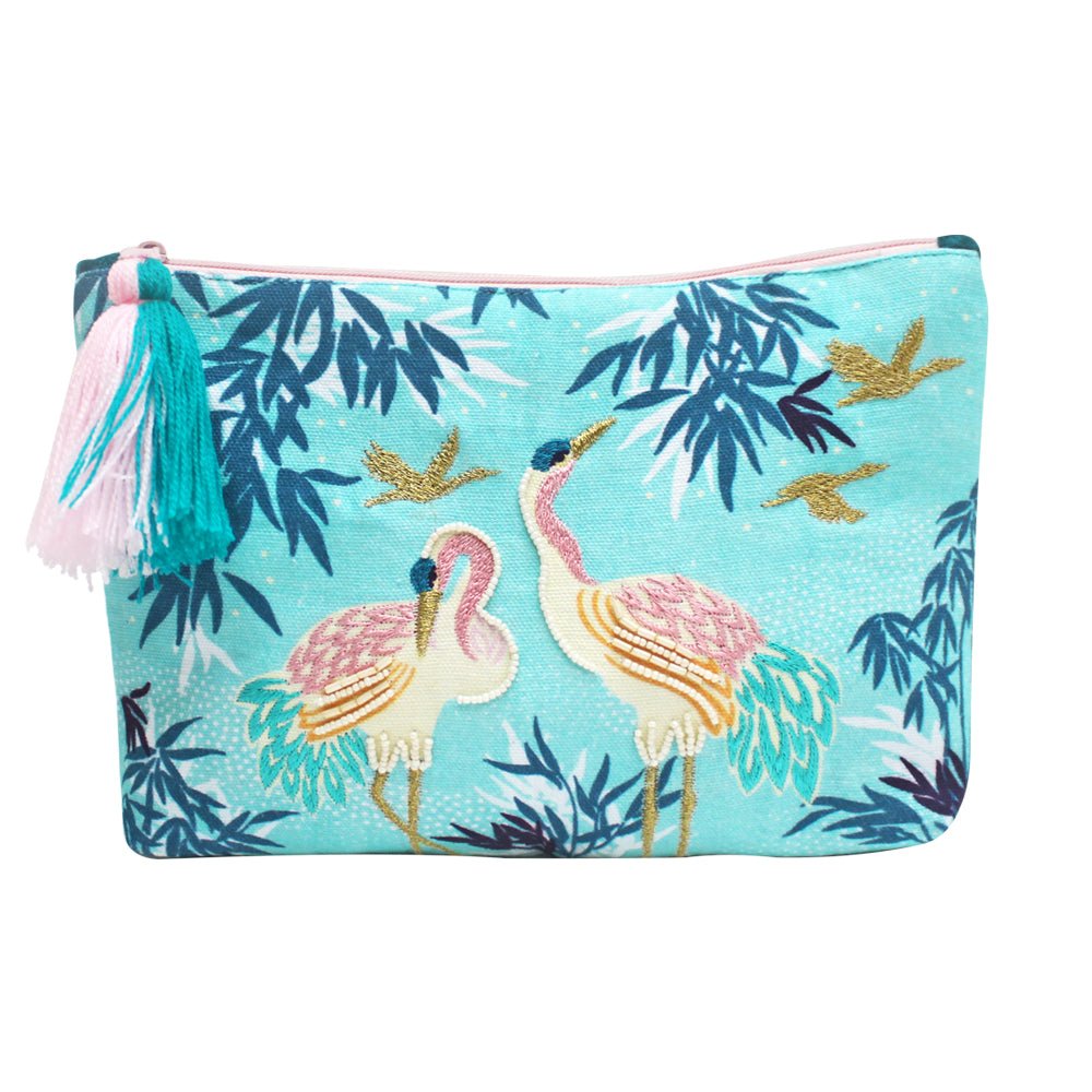 Luxe Crane Make Up Pouch - House of Disaster