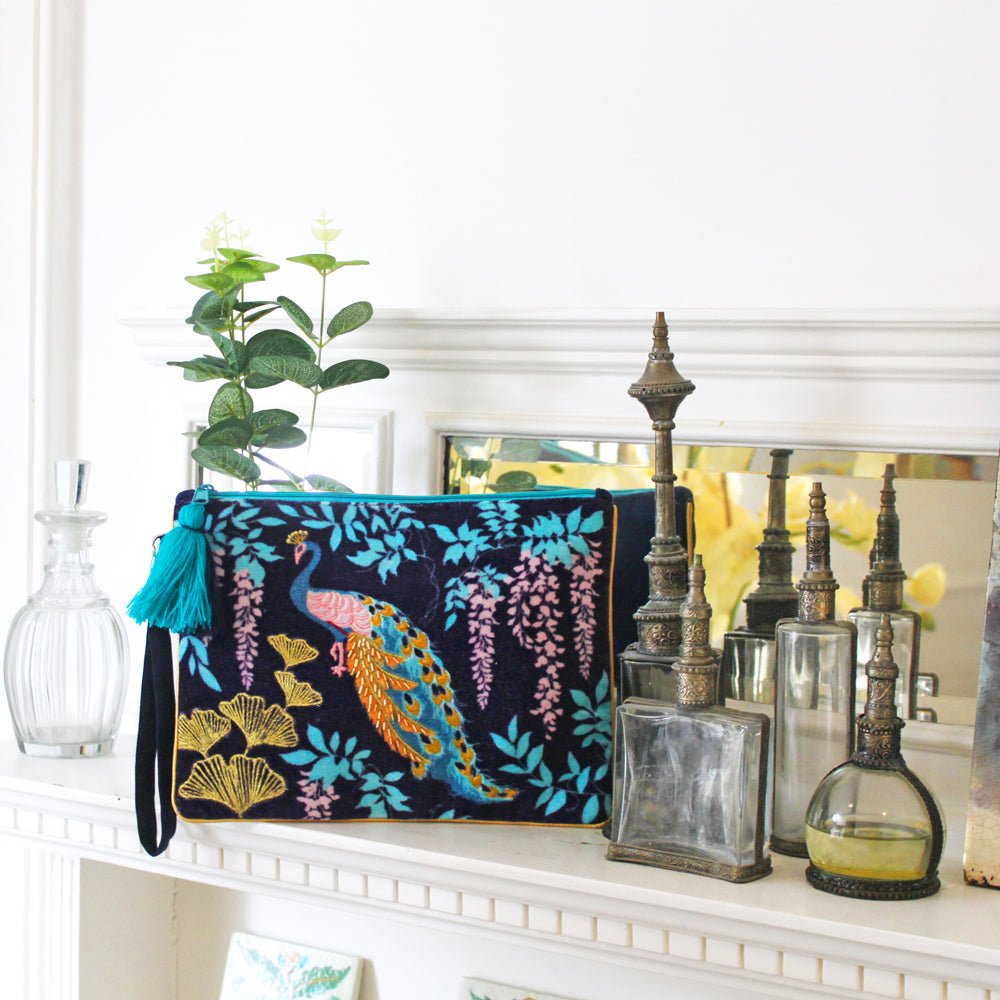 Luxe Peacock Clutch - House of Disaster