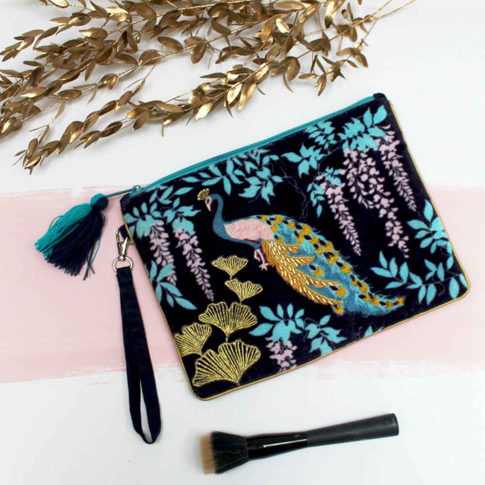 Luxe Peacock Clutch - House of Disaster